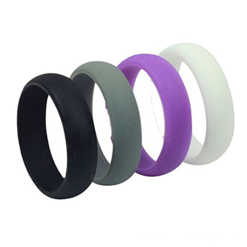 Wedding Ring Sport Band Double Debossed Silicone 5.5*2.8*4-8mm, Customized Size Can Also Be Supplied Third Party Appraisal Cute